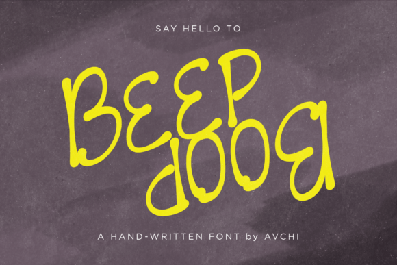 Beep Boop: A Bold Handwritten Font for Web Design