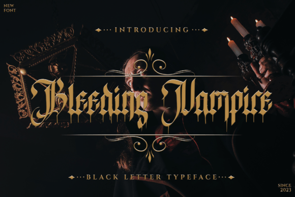 Bleeding Vampire Font: A Bold Blackletter Review