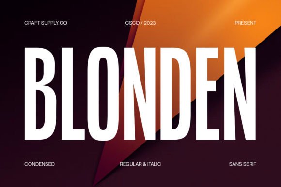 Blonden: A Modern Sans Serif Font for Makers