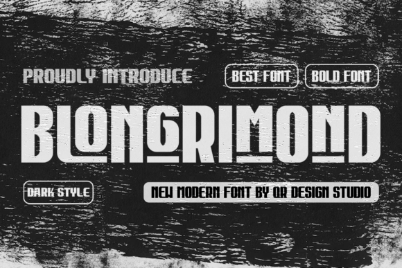 Blongrimond: A Bold Sans Serif Font for Web Design