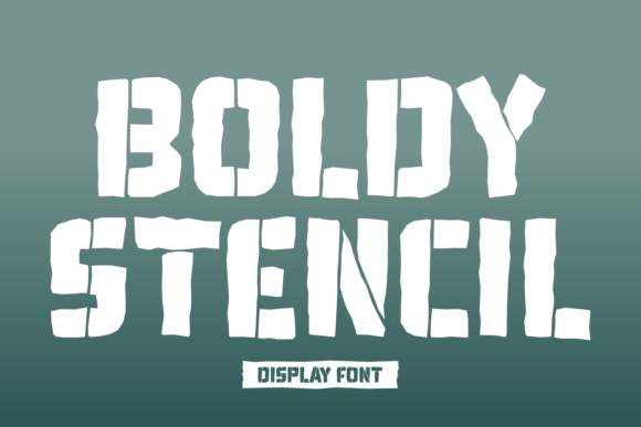 Boldy Stencil: A Bold Display Font for Branding