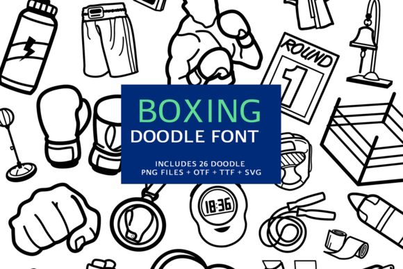 Boxing Doodle: A Playful Dingbats Font for Bold Marketing