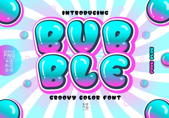 Bubble Pink Blue: A Bold Color Font for Modern Branding