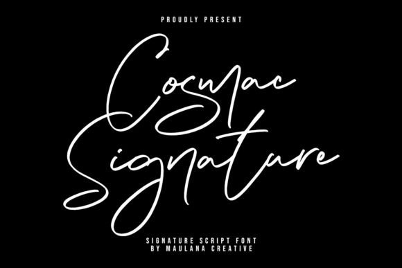 Cosmac Signature Font for Makers