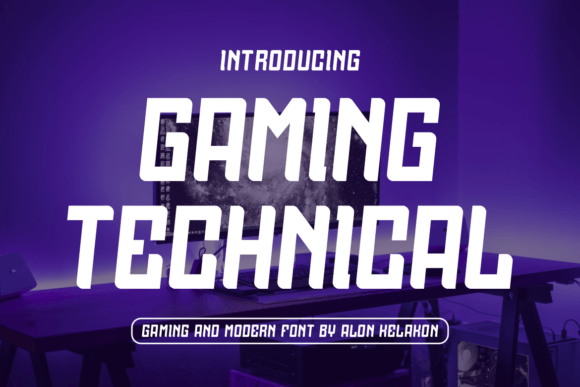 Gaming Technical Font for Editorial Design