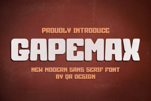 Gapemax: A Bold Typeface for Modern Web Design