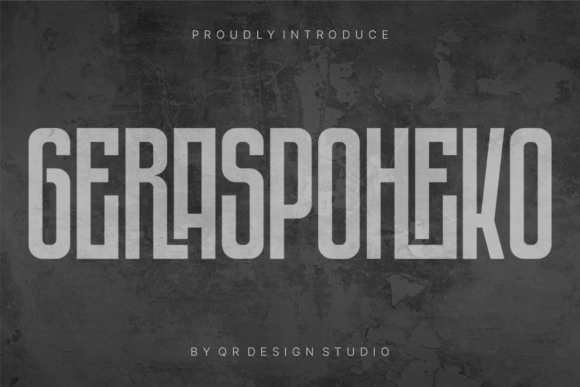 Geraspoheko Font: Bold Display Type for Campaigns