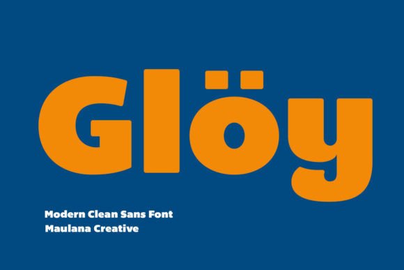 Gloy: A Clean Sans Serif Typeface for Editorial Design