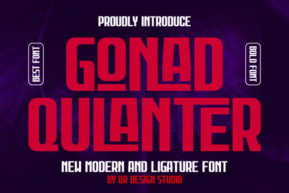 Gonad Qulanter: A Bold Sans Serif Typeface for Editorial Impact