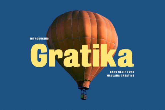 Gratika: A Bold Display Font for Editorial Impact