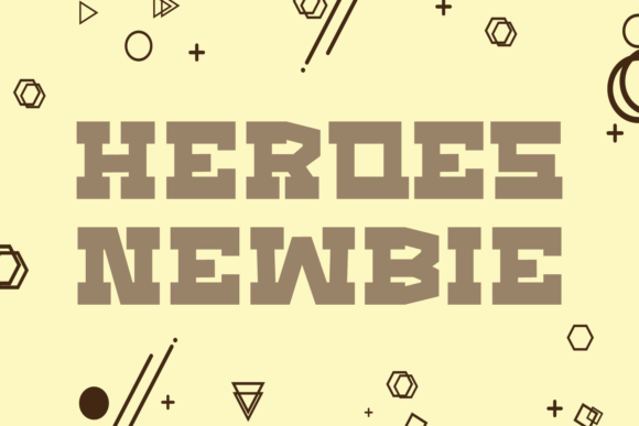 Heroes Newbie Typeface for Bold Web Design