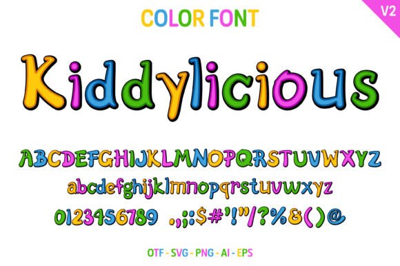 Kiddylicious V2 Typeface for Branding