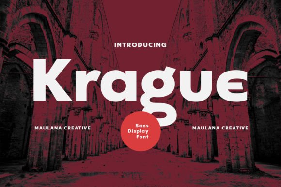 Krague: A Modern Sans Serif Typeface for Bold Editorial Design