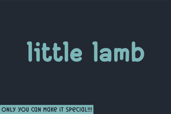 Little Lamb Font: Bold Clarity for Modern Campaigns