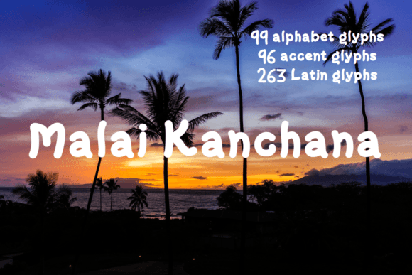 Malai Kanchana Font: A Bold Slab Serif for Branding