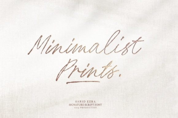Minimalist Prints: A Premium Font for Clear Campaigns