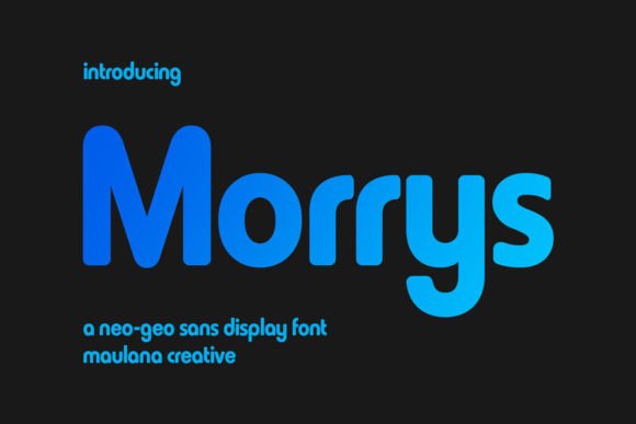 Morrys: A Bold Sans Serif Typeface for Editorial Design