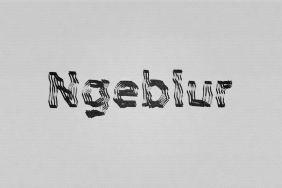 Ngeblur: A Script Font for Editorial Soul