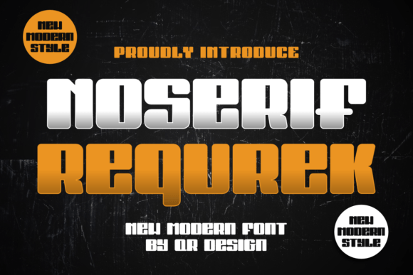 Noserif Requrek Font for Crafters