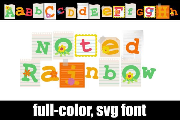 Noted Rainbow Font: A Vibrant Review for Brand Designers