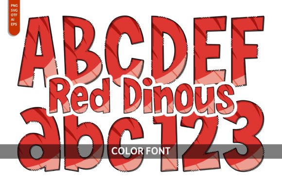 Red Dinous: A Bold Typeface for Makers