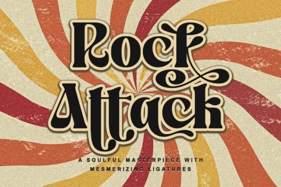 Rock Attack: A Bold Serif Font for Strong Branding