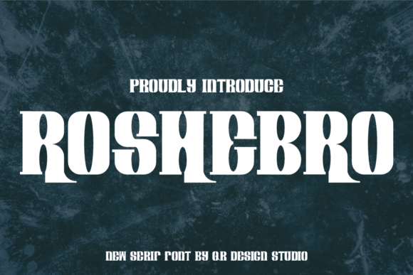Roshebro: A Refined Serif Typeface for Editorial Design