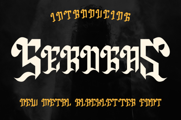 Serogas: A Bold Blackletter Font for Editorial Design