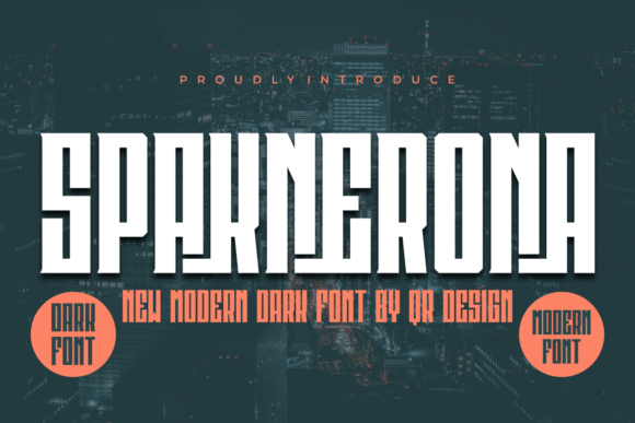 Spaknerona: A Bold Serif Font for Digital Design