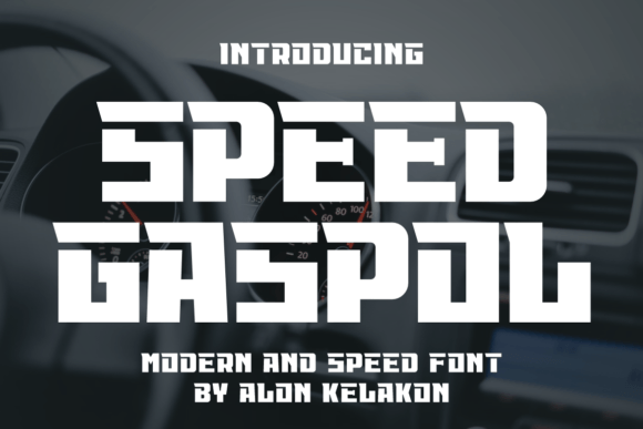 Speed Gaspol: A Bold Serif Font for Web Design
