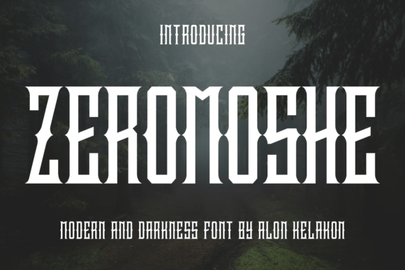 Zeromoshe: A Bold Blackletter Font for Branding